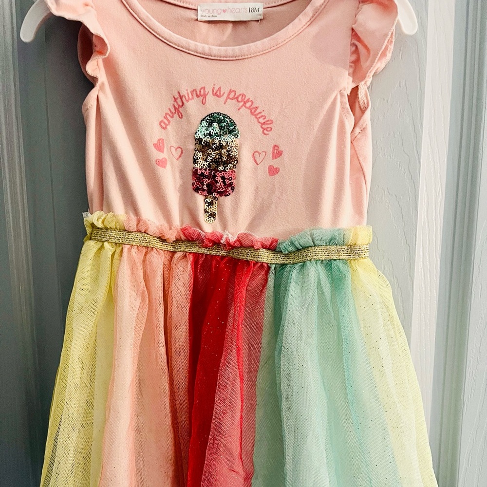 “ anything is popsicle” summer dress